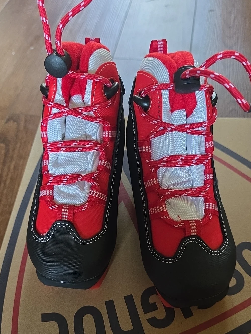Rossignol Kids Red and Black X1 JR Nordic Ski Boots
